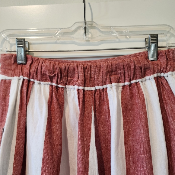 Madewell Size Small Huston Pull On Crop Pant with Bold Stripe - Picture 5 of 11